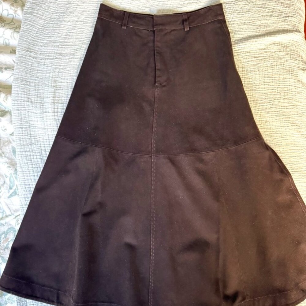 Sea New York suede midi skirt